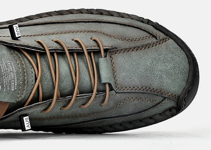 Handmade Leather Shoes – Casual Slip-on Loafers, Breathable Leather Flats for Men, Fashion Moccasins, Tooling Shoes, Plus Size