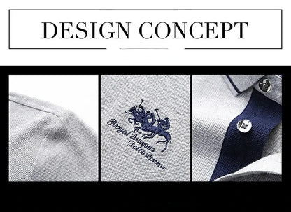 Men's Embroidered Polo Shirts – Short Sleeve Luxury Top With Lapel, Casual And Breathable, Lightweight T-Shirt For Men