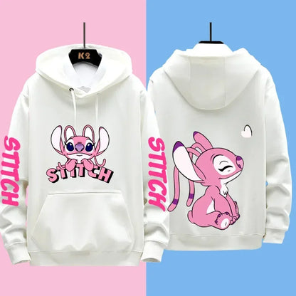 Disney Stitch Couple Hoodies – Matching Outfits for Men & Women, Casual Sweatshirts & Hooded Jackets