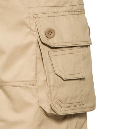 Men's Shorts – Loose Fit, Large Size, Multi-Pocket Overalls, Summer Cotton, Comfortable, Nickel Pants, Outdoor Casual Sports Beach Pants