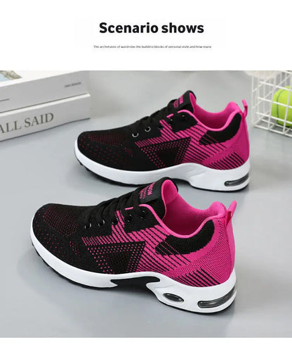 Dopamine Sneakers – Non-Slip, Soft-Soled Mesh Breathable Casual Running Shoes, Lightweight Travel & Dancing Shoes for Women, Summer Wear