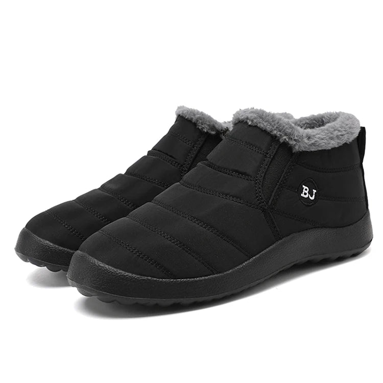 Sneakers – Soft Waterproof Fashion Winter Shoes for Women, Solid Color Comfortable Casual Non-Slip Outdoor Sneakers