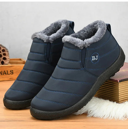Sneakers – Soft Waterproof Fashion Winter Shoes for Women, Solid Color Comfortable Casual Non-Slip Outdoor Sneakers