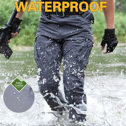 Military Tactical Cargo Pants – Casual, Wear-Resisting, Multi-Pocket, Quick-Dry Trousers for Outdoor Hiking and Work, Summer Wear