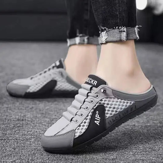 Half Slippers Trendy New Casual Shoe Light Walking Flats for Men Non Slip Sneaker Hot Sale Man Shoes Zapatos Hombre Summer Men's