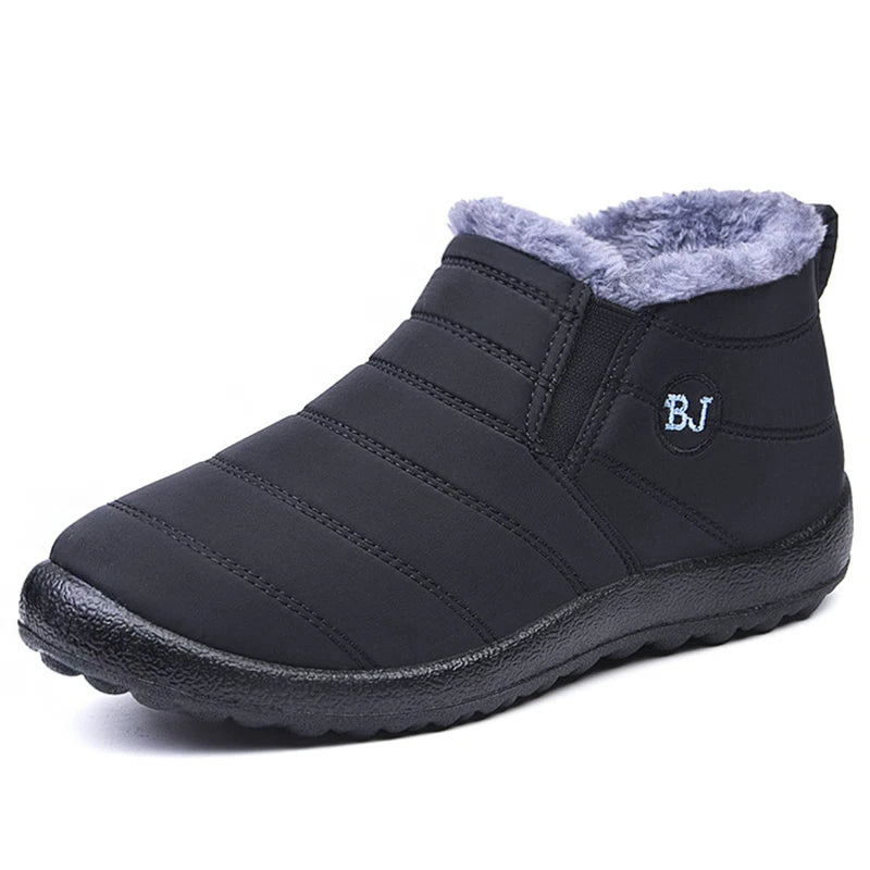 Sneakers – Soft Waterproof Fashion Winter Shoes for Women, Solid Color Comfortable Casual Non-Slip Outdoor Sneakers