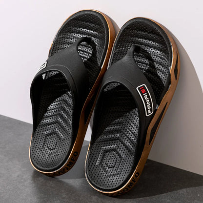 Outdoor Flip Flops – Non-slip Indoor Bathroom Couple Leisure Beach Shoes, Sandals Fashion Men’s Slippers Summer