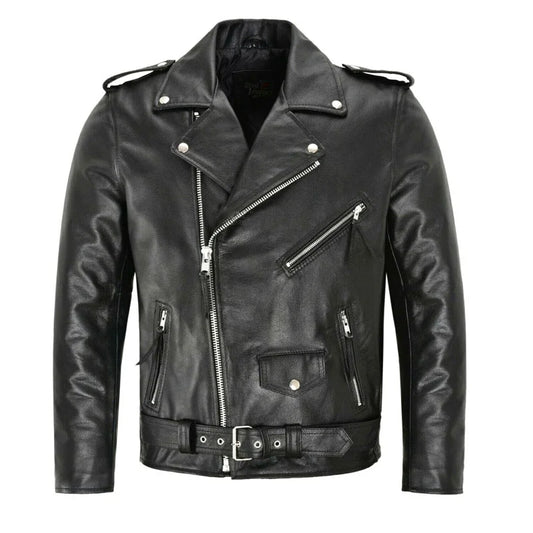 Men's PU Leather Jacket – Motorcycle Fashion, Slim Fit Leather Coat