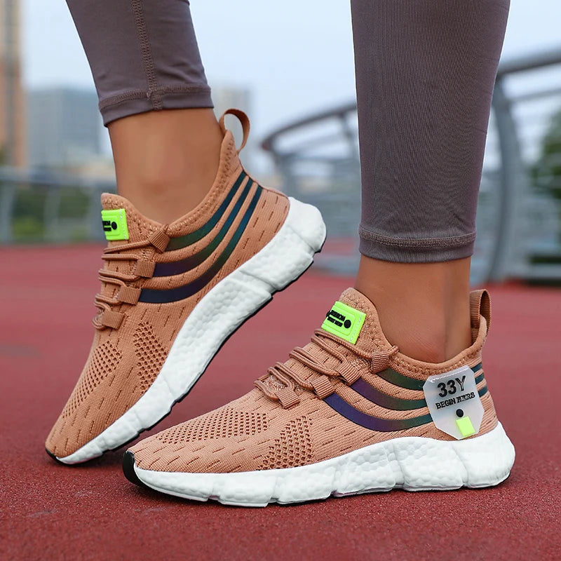Casual Sports Shoes – Breathable Lightweight Sneakers, Anti-Slip Flats, Outdoor Running & Walking Shoes, Female Vulcanized Shoes for Women