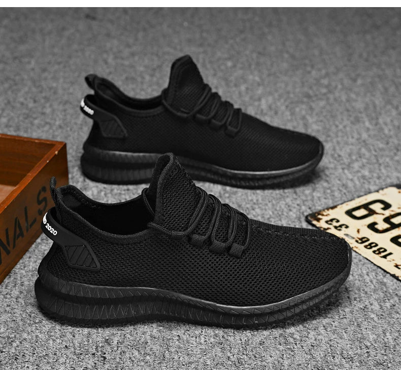 Non-Slip Casual Sneakers – Breathable Outdoor Jogging, Training, Hiking, Sports Running Shoes, Weave Knit, Lace-Up, for Women & Men