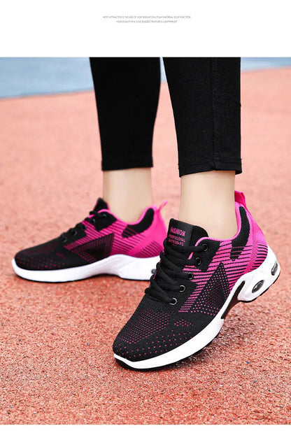 Dopamine Sneakers – Non-Slip, Soft-Soled Mesh Breathable Casual Running Shoes, Lightweight Travel & Dancing Shoes for Women, Summer Wear